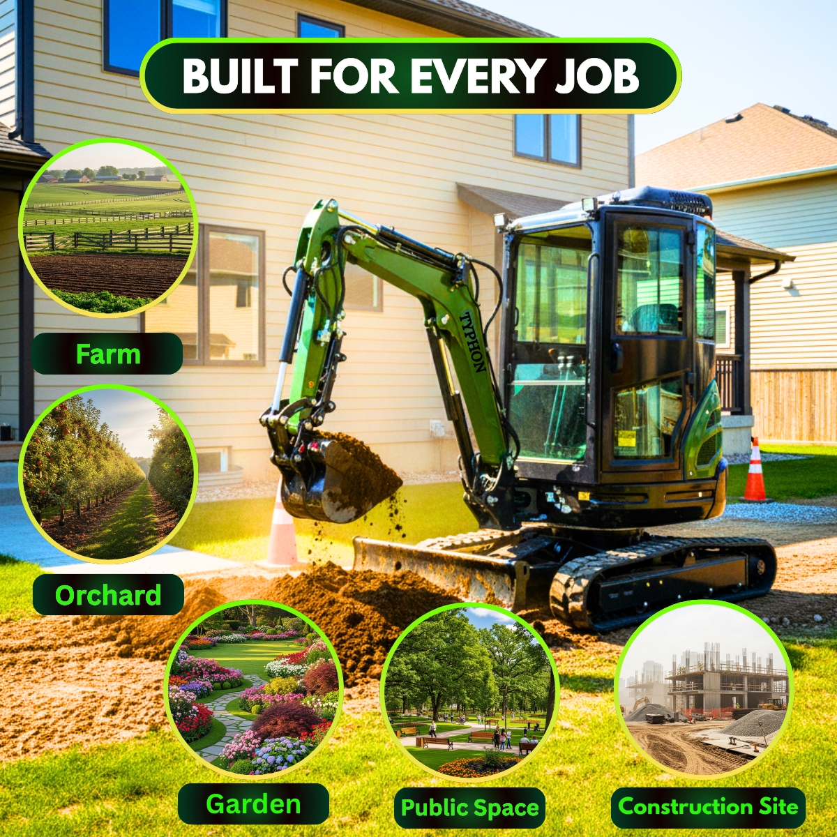TYPHON TERROR XXV Diesel Mini Excavator 2.7 Ton