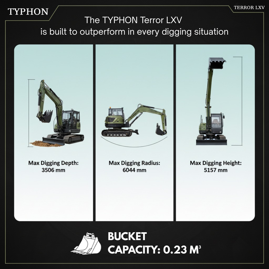 TYPHON TERROR LXV 6.6 Ton Excavator
