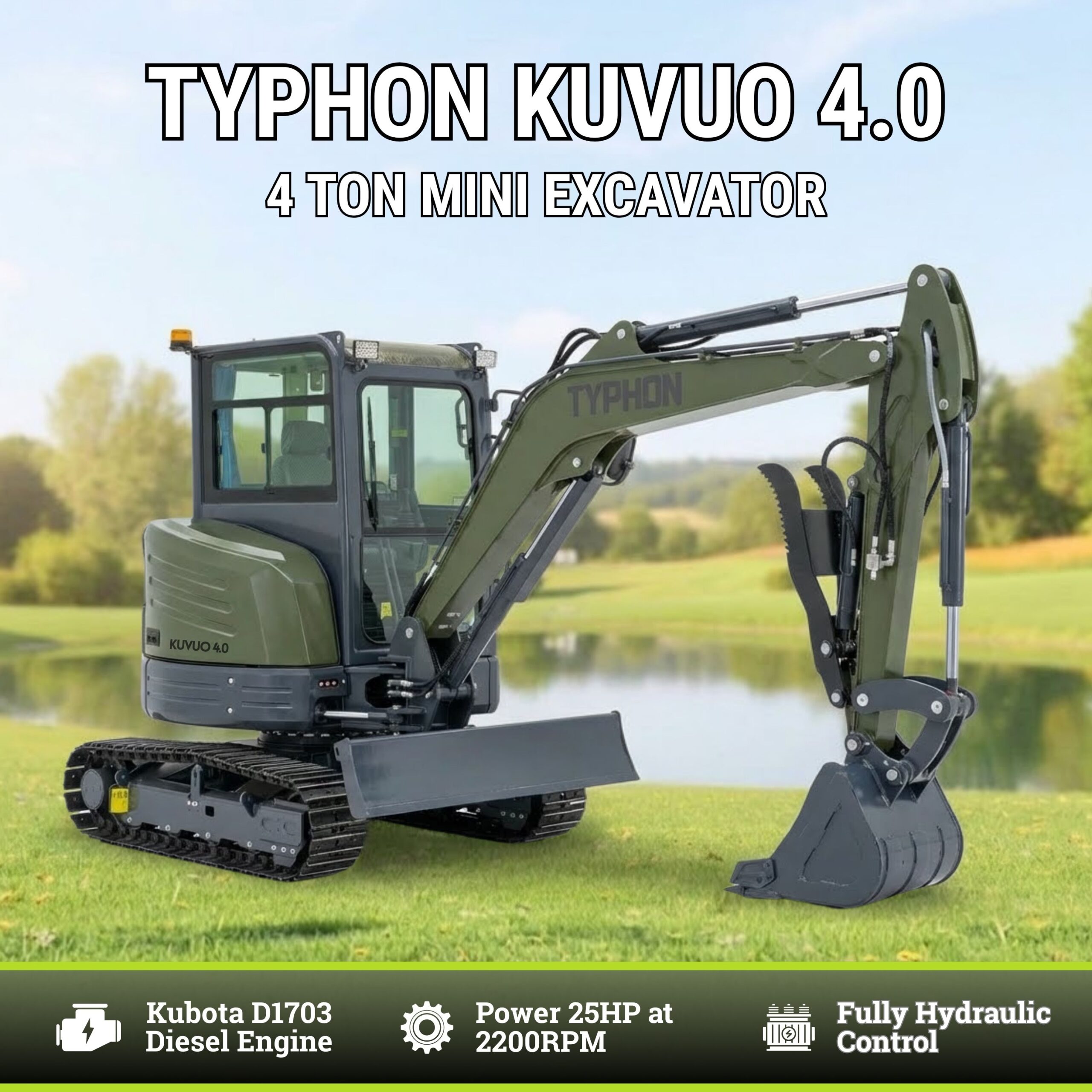 TYPHON KUVUO 4.0 mini excavator