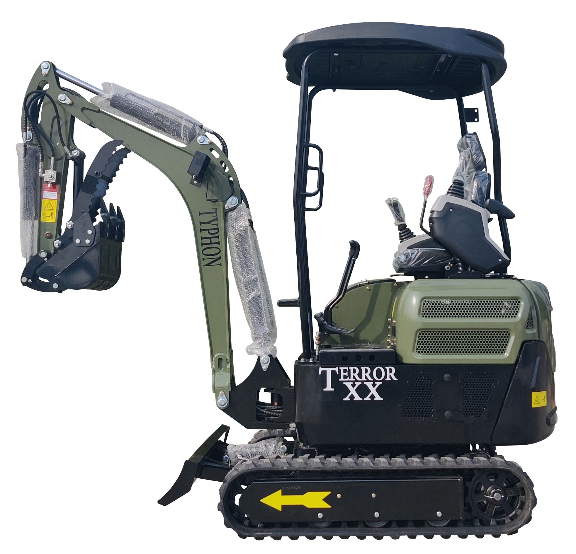 TYPHON TERROR XX Mini Excavator Rubber Track with Kubota D902