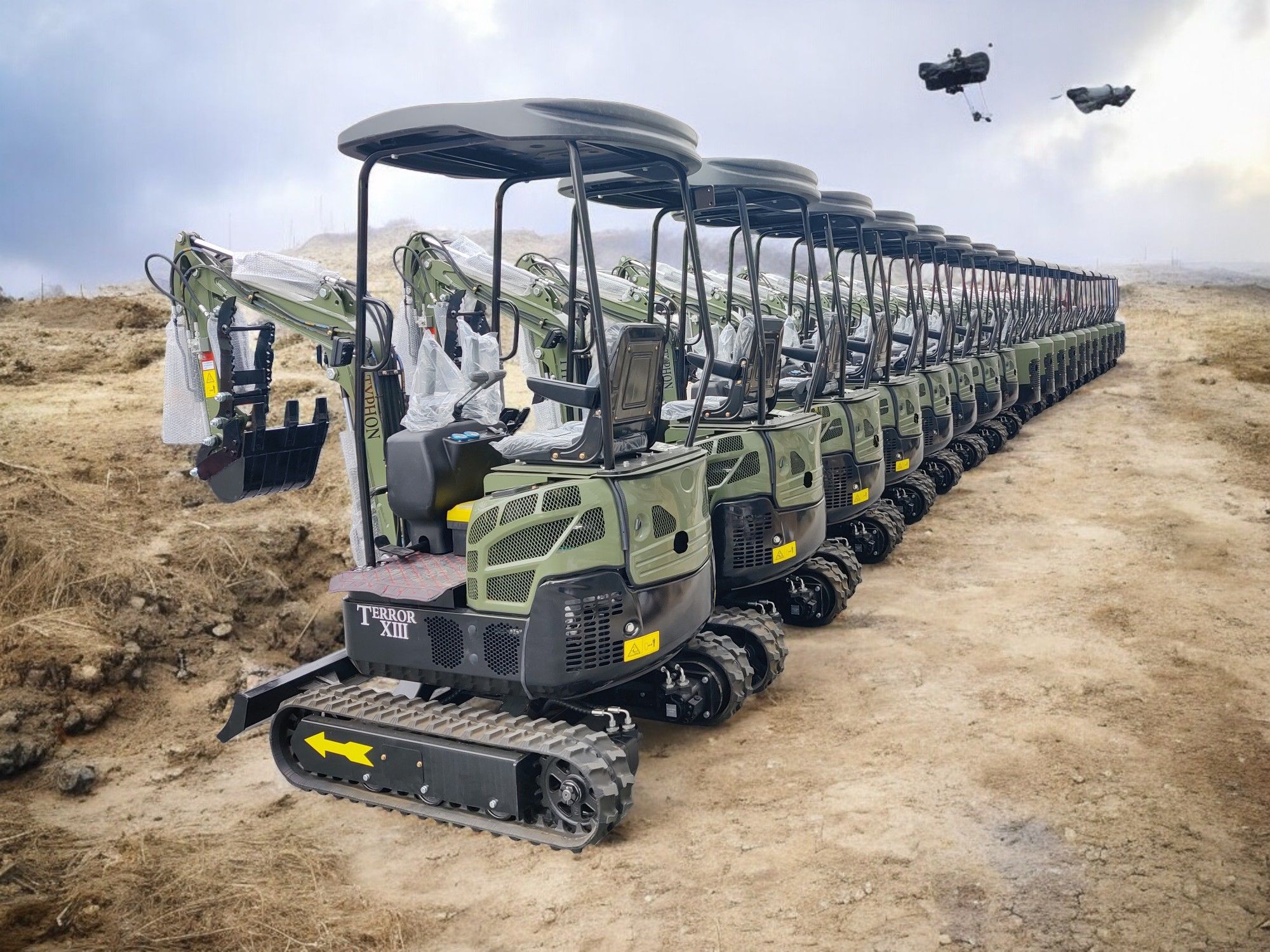 TYPHON TERROR XIII Mini Excavator – 1.3 Ton