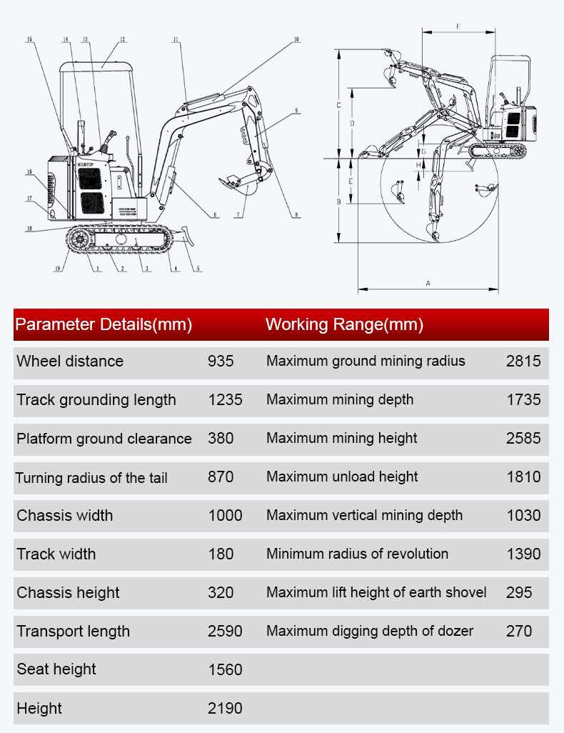 TYPHON TERROR XV STORM Mini Excavator