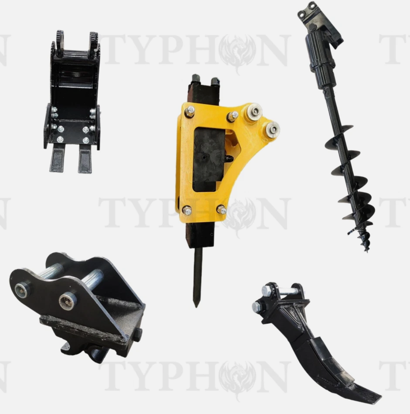 5-in-1 0.8-2 Ton Excavator Attachments