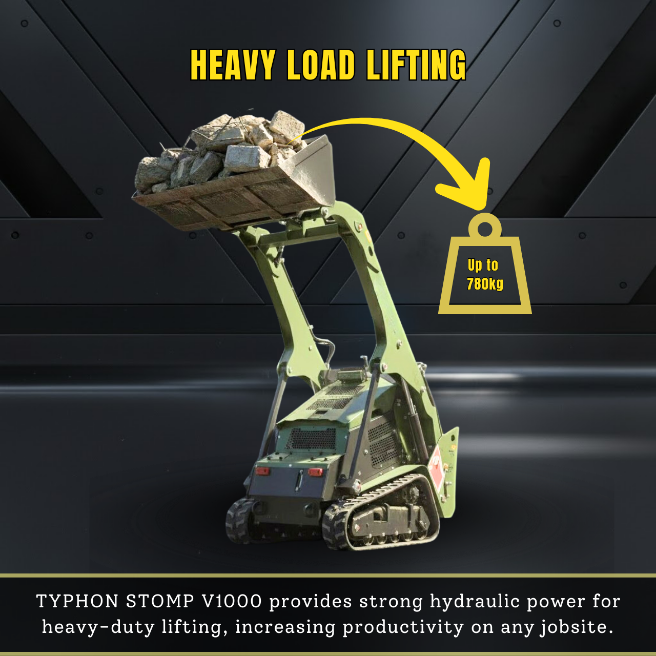 TYPHON Stomp V1000 24HP Kubota D1105