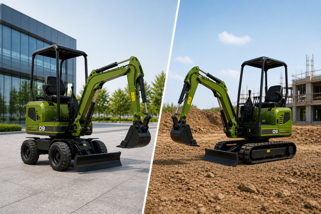 Wheeled vs Tracked Machines