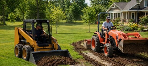 Mini Skid Steer Beats Compact Tractor