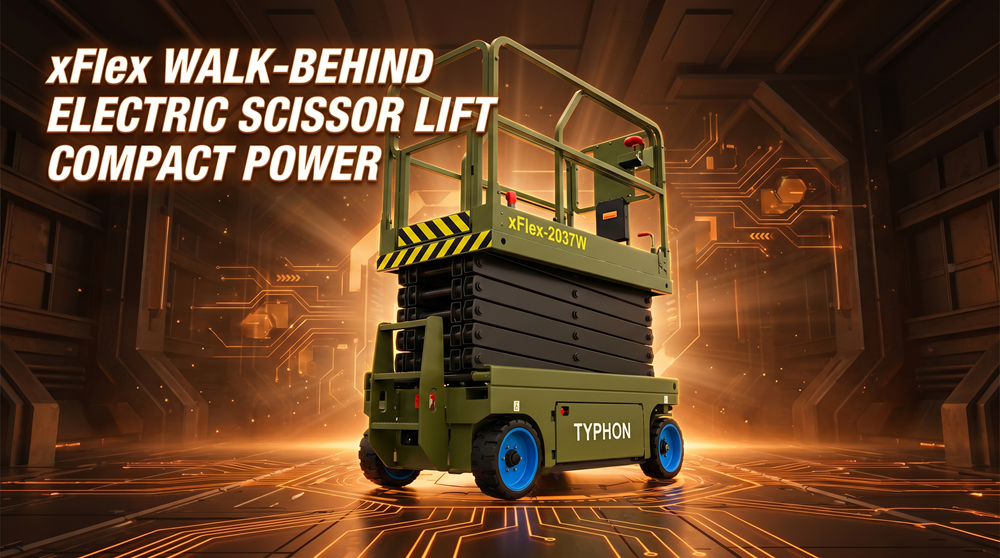 TYPHON X FLEX Scissor Lift Banner