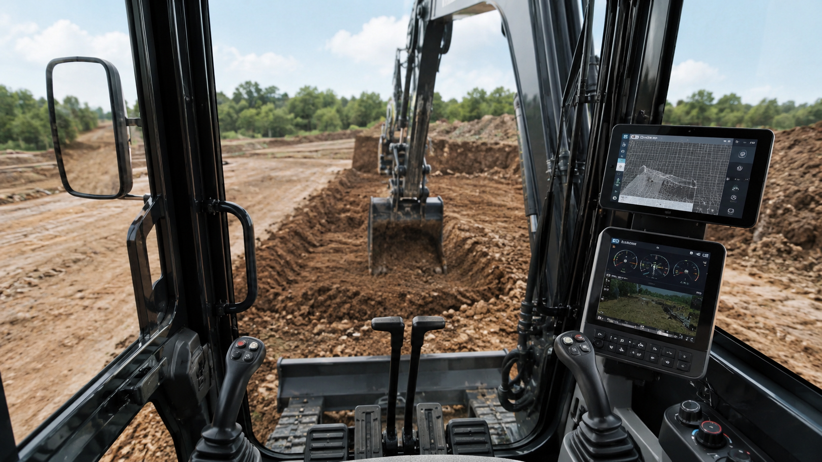 Compact Excavator Smart Features.