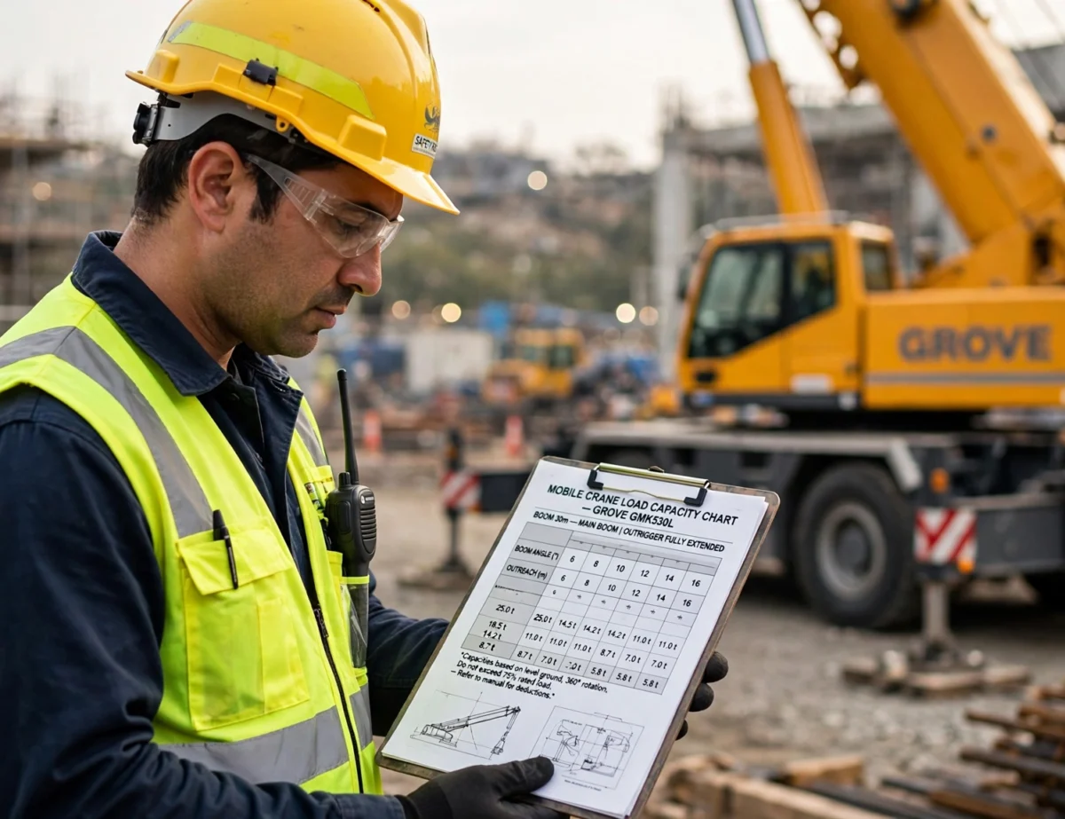 crane boom outreach