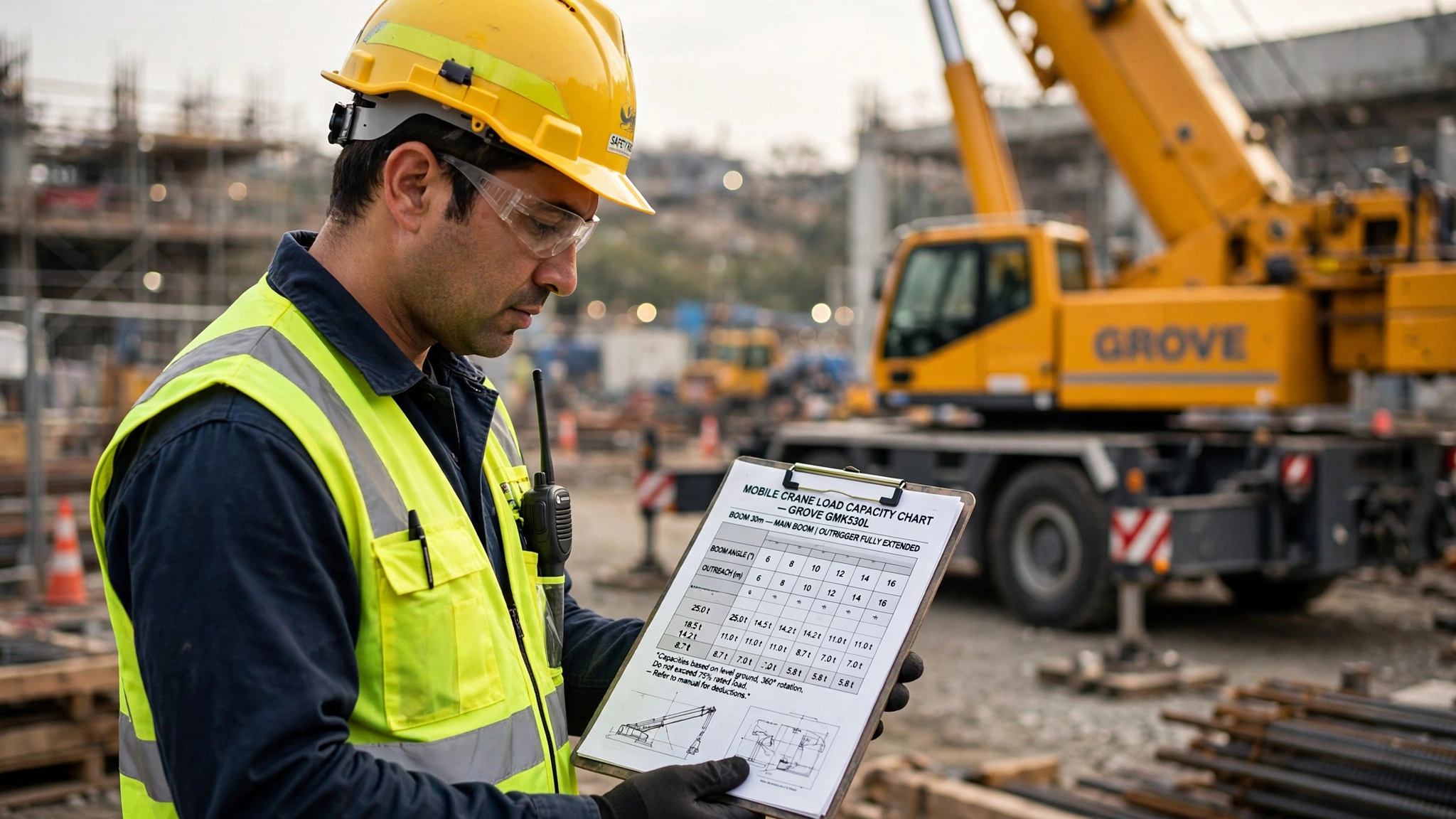 crane boom outreach