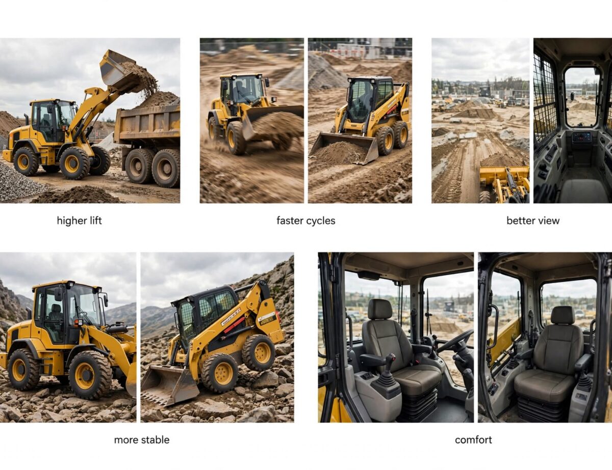 compact wheel loader beats skid steer