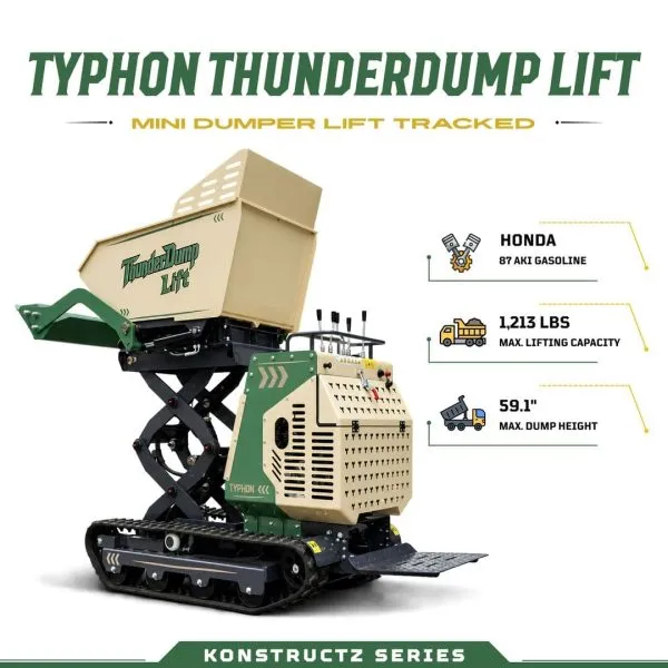 The new TYPHON STOMP V950 Skid Steer Loader from the Konstructz Series